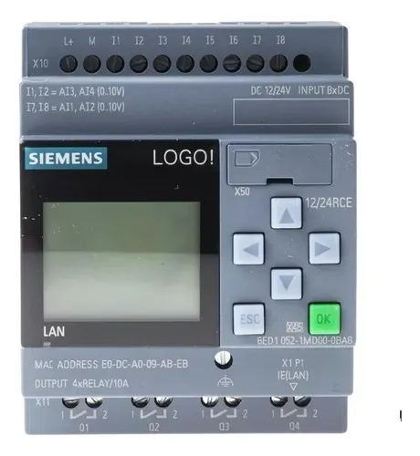 comprar Clp Siemens Di8(ai4)\u002Fdo 4 Logo! 12\u002F24rce 6ed1 052-1md08-0ba1