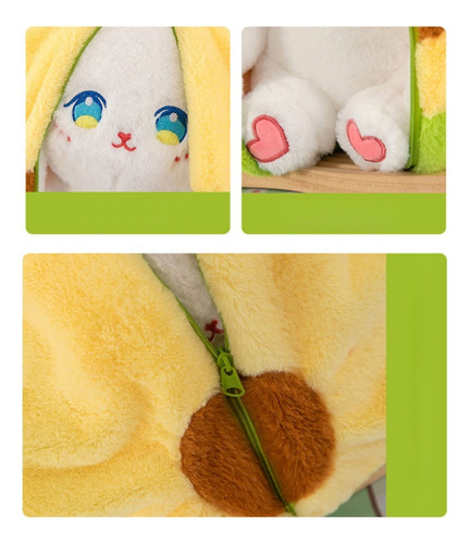 Juguete Transformador De Muñecas Pu Cuddly Toys, Suave Y Rev