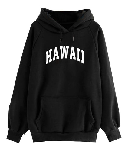 Buzo Hawaii Ee.uu Logo Frizado Algodon Unisex