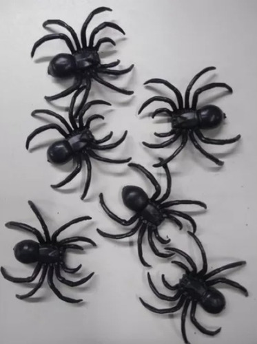 Mini Arañas De Juguete X36 Unidades Cotillón Halloween