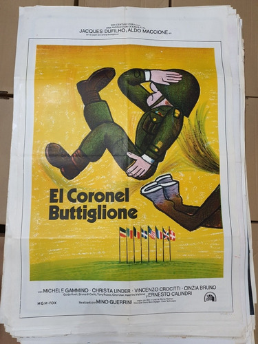 Afiche De Cine Original El Coronel Butiglione- 1850