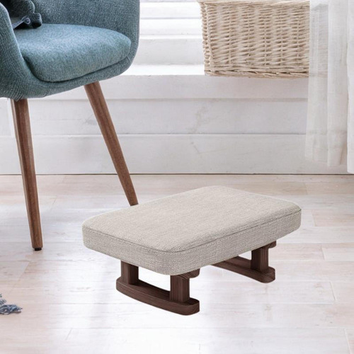 Taburete Pequeño Y Bajo, Rectangular, Otomano, Con Escalón