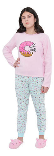 Pijama Niña Teen Rosado Corona