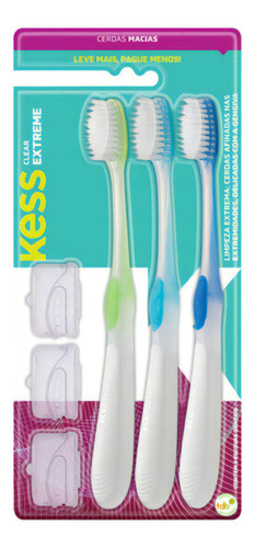 Escova Dental Clear Extreme Kess Belliz C/3