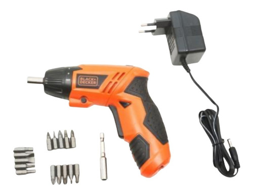 Atornillador Inalámbrico Black+decker 4,8v + 15 Piezas