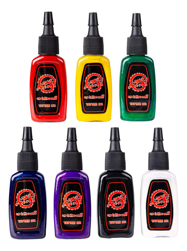 1tattooworld set De Tintas De 0.50 Fl Oz, Diferentes Tamanos