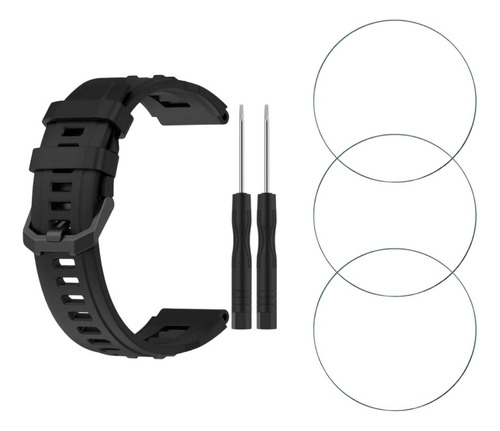 Kit Pulseira Películas Compatível Amazfit T-rex Ultra A2142