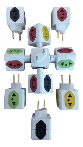 Kit 50 Benjamin Pino Cubo T Tomada 10/a 20/a 3p 110v220v