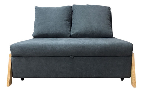 Sofa Cama Doble Convertible Sillón 5 Posiciones 190cm Gris