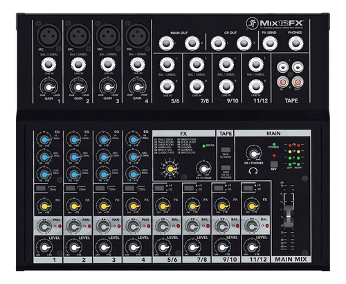 Mezclador Compacto Mix12fx De Mezcla 127v Consola Mackie
