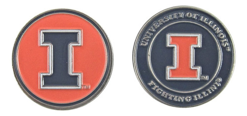 Universidad Illinois Fighting Illini Doble Cara Uiuc Pelota