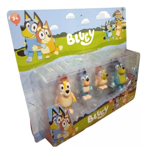 Muñecos Bluey Y Bingo Familia Set X4