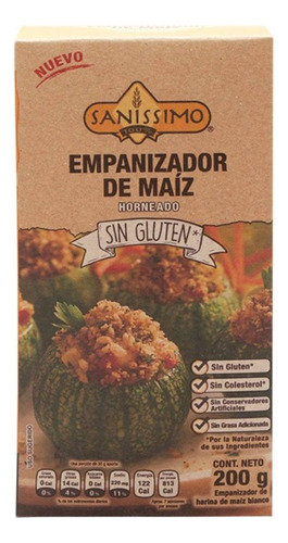 2 Pza Empanizador De Maíz Sanissimo Horneado Libre De Gluten