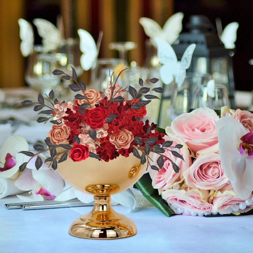 Centro De Mesa De Boda Florero De Metal Para Decoración Del