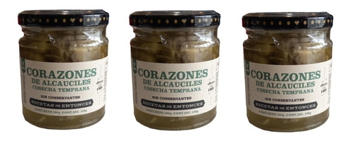 Pack X3 Corazones De Alcauciles Recetas De Entonces X 180grs