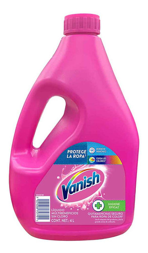 Vanish Quitamanchas En Gel Multiusos Para Ropa De Color 4l