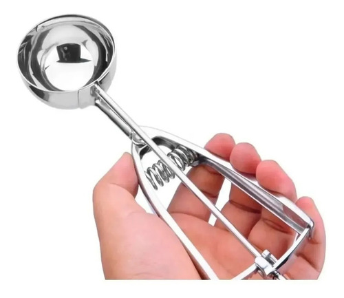 Colher Sorvete 5cm Inox Com Extrator 22cm Chefline 50201