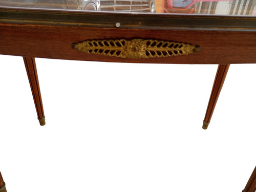 Mesa Ratona Estilo Francés Marqueterie Marrón (Usado)