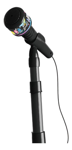 Micrófono Y Soporte Para Niños, Máquina Para Niños Negro