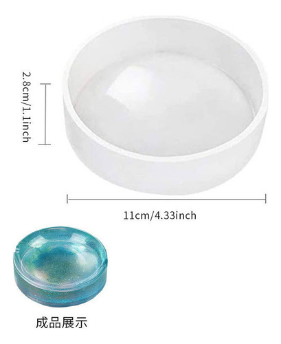 6 Molde De Resina De Cenicero De Silicona Molde De Fundición