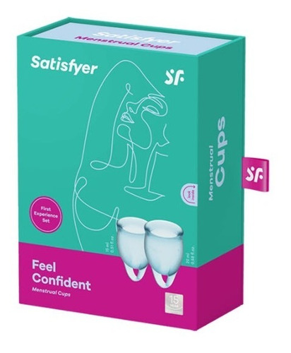 Kit 2 Copas Menstruales Satisfyer Feel Confident Menstrual 