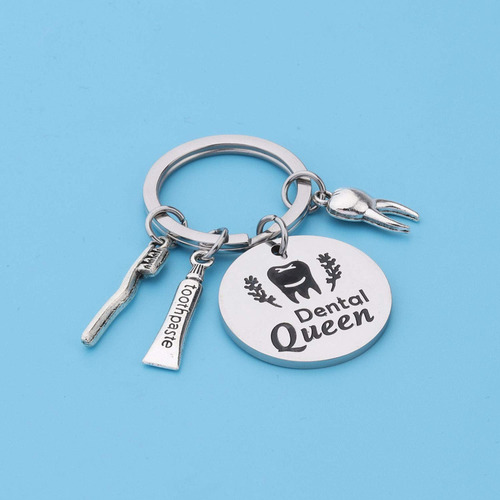 Wsnang Dentista Regalos Dental Queen Llavero Asistente Denta