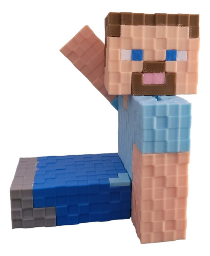 Combo Steve Y Alex Minecraft 3d