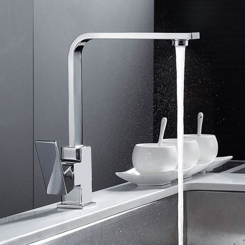 Torneira Misturador Cozinha Monocomando Gourmet Quadrada Lux