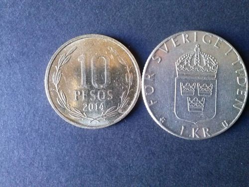 Moneda Suecia 1 Krone Níquel 1980 (c44)