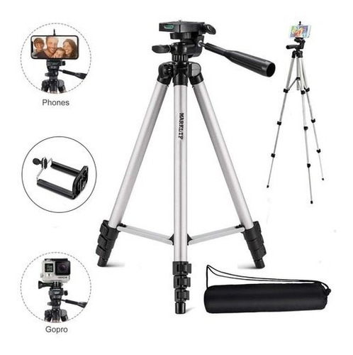 Trípode Para Celular Cámara Gopro 3110 Hasta 102cm Aluminio