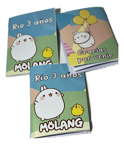 Souvenir Libritos Para Colorear Personalizados X 15 Molang
