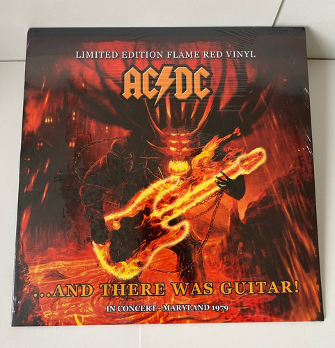 Lp Ac/dc And There Was A Guitar Vinil Colorido Importado