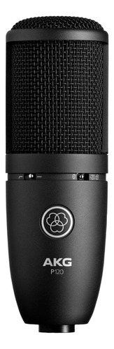 Micrófono De Condensador Para Estudio Akg P120, Negro, Xlr