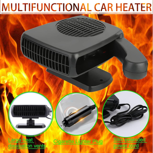 Calentador De Coche 24v Ventilador Portátil Modelo 200w