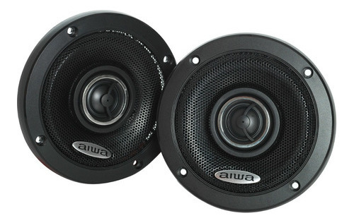 Parlantes Para Auto 10cm 2 Vías 150 Watts Aiwa Aws-1065p Color Negro