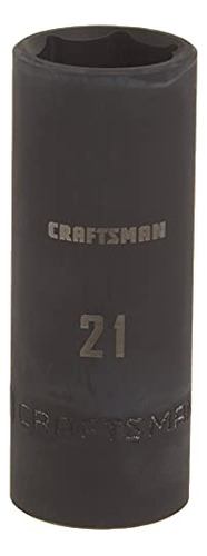 Craftsman Llave De Impacto Profunda Métrica, 21mm, 1/2-inch