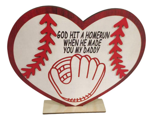 Señal De Madera De Béisbol Señal Del Día Con