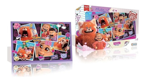 Imagen 1 de 4 de Rompecabezas 120 Pzas Puzzle Pelicula Red Panda Rojo Disney