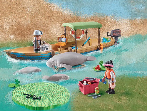 Playmobil Wiltopia Boat Trip To The Manatees