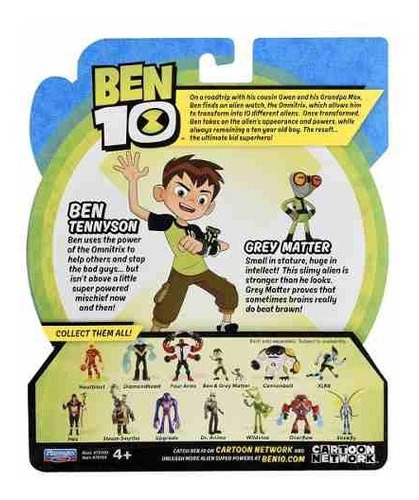 Imagem 3 de 4 de Figuras De Ação Ben 10 - Ben & Massa Cinzenta - Original