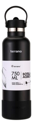 Botella Térmica Terrano 750ml Con Pico Color Negro