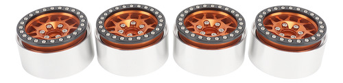 Llantas Orange Rc Beadlock Wheels, 4 Piezas, Llantas De Alea