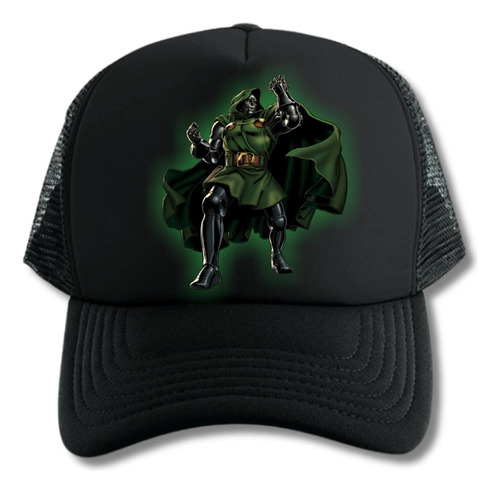 Gorra Trucker Dr. Doom 4 Fantasticos Series Geek Black Xgt