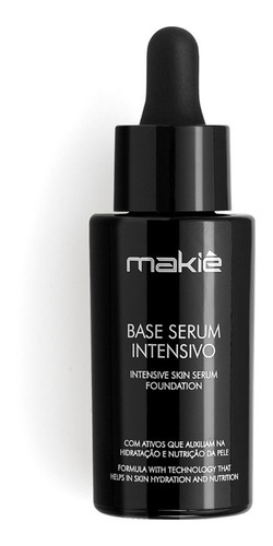 Base de maquiagem em sérum Makiê Base líquida Base Serum Intensivo Base serum tom beige  -  30mL 94g