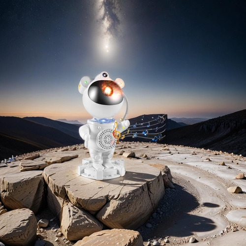 Astronauta Proyector De Estrellas Y Galaxias, Proyector De Estrellas Para Habitación Con Bocina Bluetooth, Lampara Astronauta Proyector Nebula Con Control Remoto, Ajustable 360