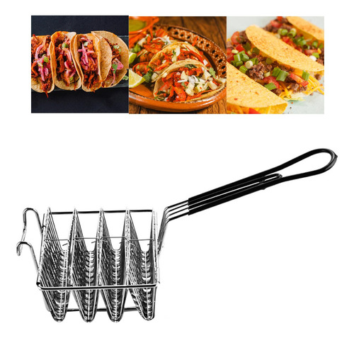 Cesta Para Freidora Papas 4 Conchas En Forma De V. Medio