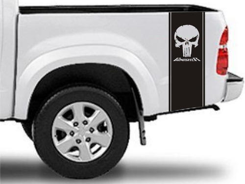 Imagen 4 de 5 de Franjas Laterales Camionetas 04 Punisher Graficastuning 00008
