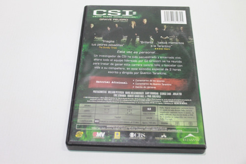 Csi Quentin Tarantino Grave Peligro Dvd Usado Perfecto Estad (Usado)