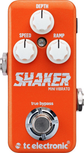 Tc Electronic Shaker Mini Pedal Vibrato Guitarra Eléctrica Color Naranja