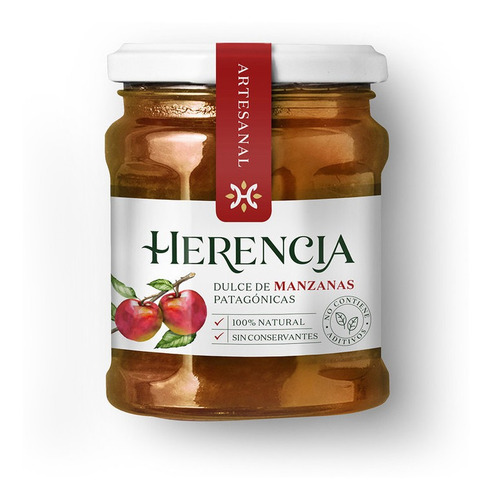 Imagen 1 de 1 de Mermelada Herencia Dulce De Manzana Chica